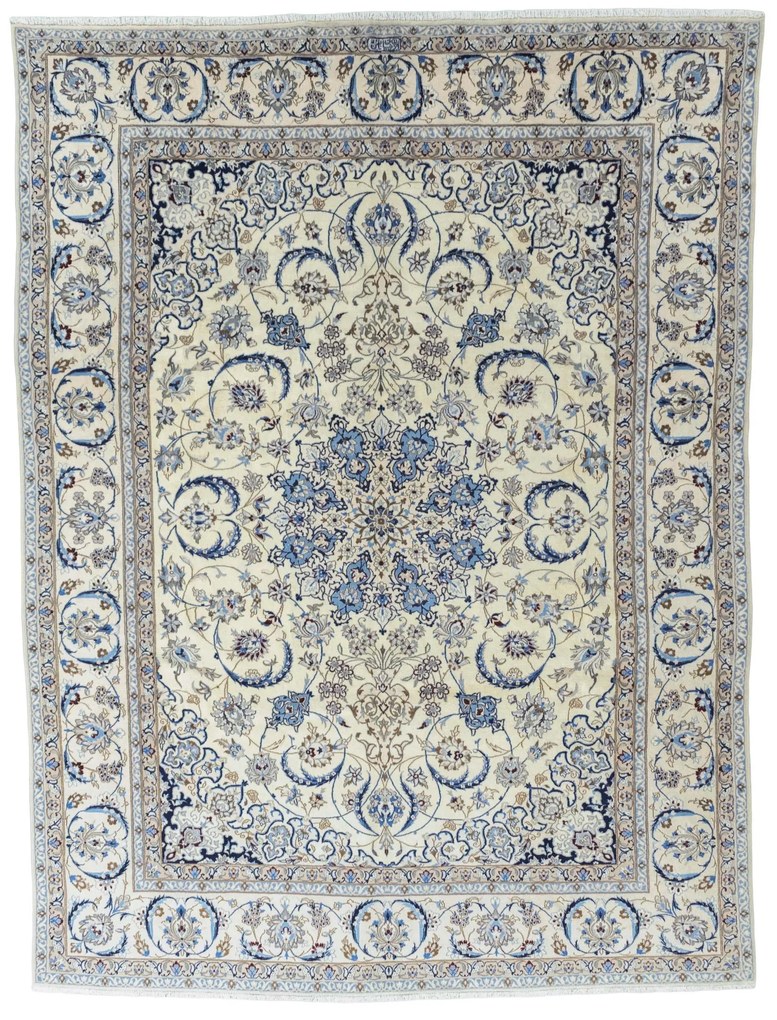 Nain Tappeto 300x390 Beige (Iran) Annodato A Mano