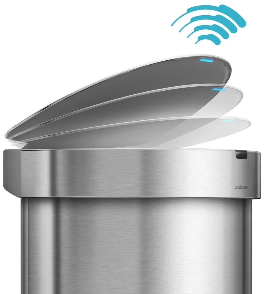 Portarifiuti touchless in acciaio inox da 45 l - simplehuman