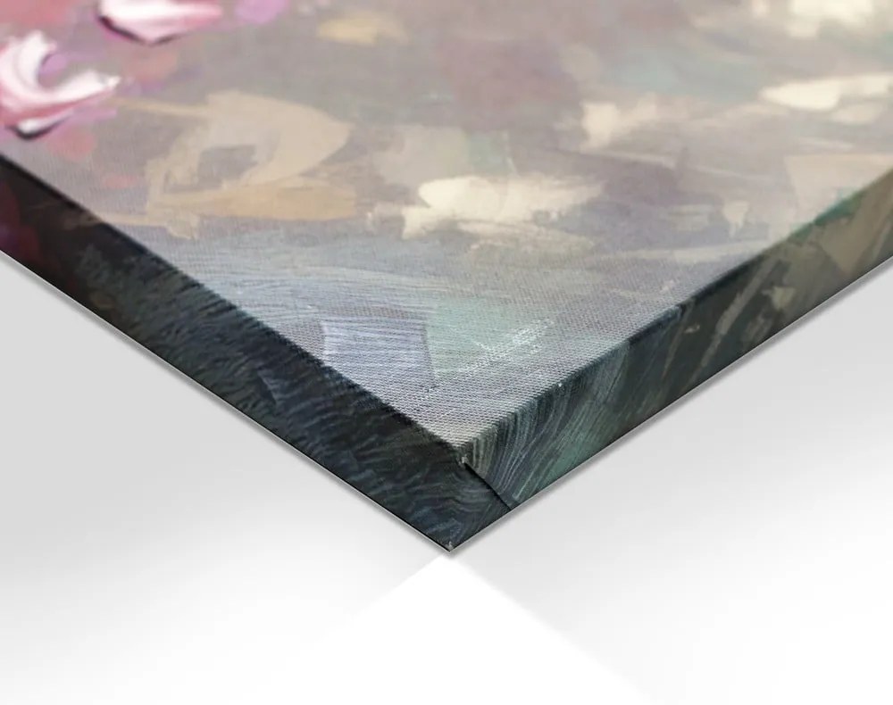 Quadro con elementi dipinti a mano 100x70 cm Amelia - Styler