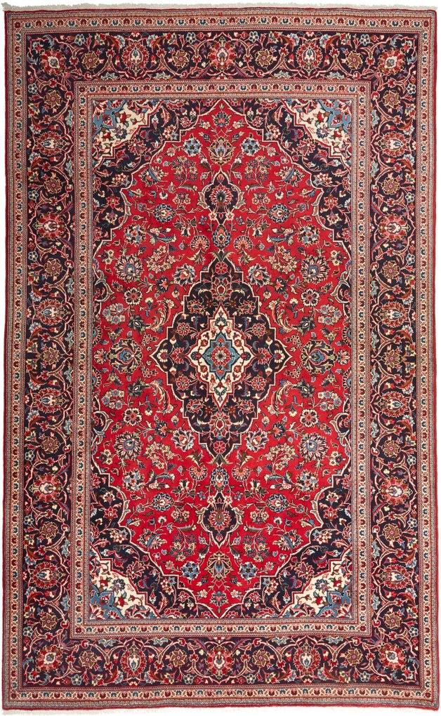 Kashan Tappeto persiano 190x310 Rosso (Iran) Annodato A Mano