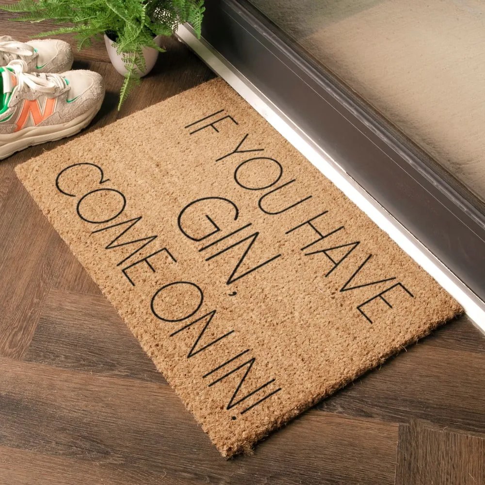 Zerbino in cocco 40x60 cm If You Have Gin - Artsy Doormats