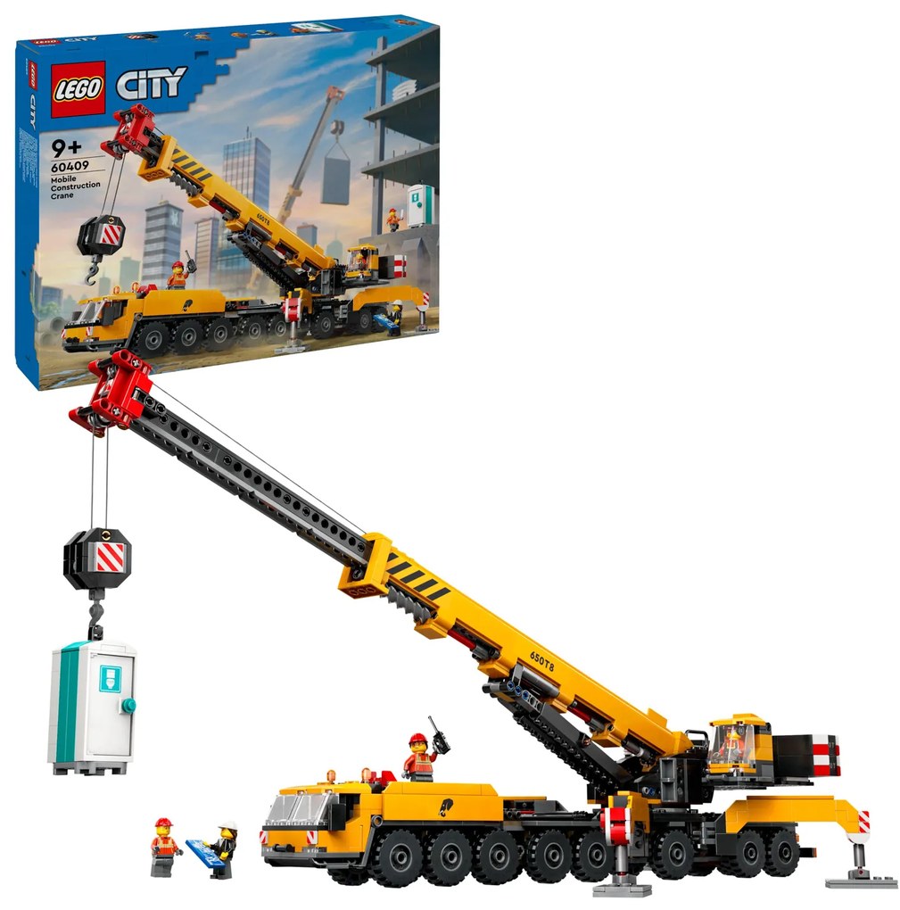 Gru da cantiere mobile gialla Lego City