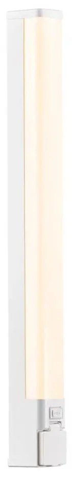 Nordlux - Illuminazione LED per specchio da bagno con presa integrata, 15W, 230V, IP44, 60 cm, bianco