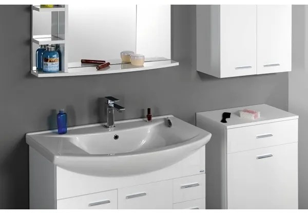 Aqualine - Lavabo da incasso ZERO 86x50 cm ceramica/bianco