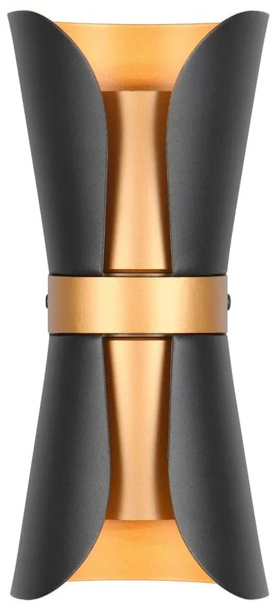 Lampada da parete in colore nero-bronzo Coat - Trio