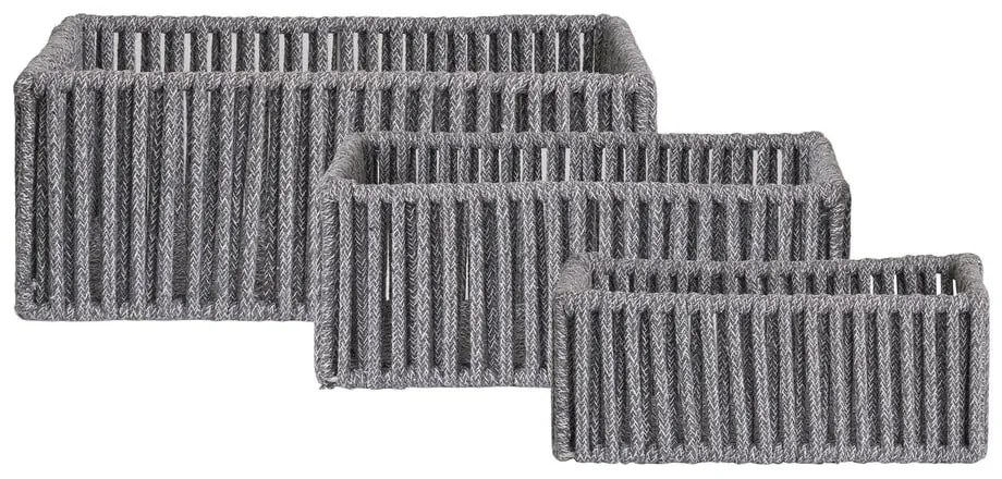 Cestini in stoffa in set da 3 36x26x14 cm Arese - House Nordic