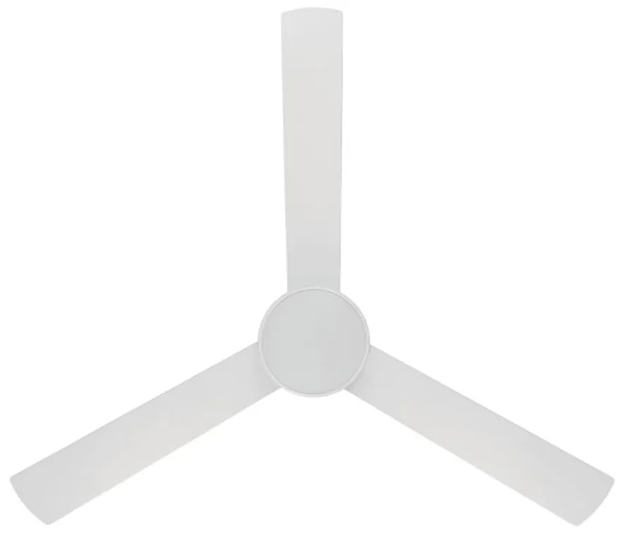 Ventilatore Sesimbra 1 Acciaio Bianco Opaco E Acrilico Bianco Led Cct