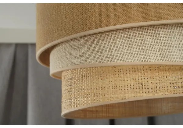 Duolla - Lampadario a plafone YUTE TRIO 1xE27/15W/230V diametro 45 cm marrone/grigio/beige