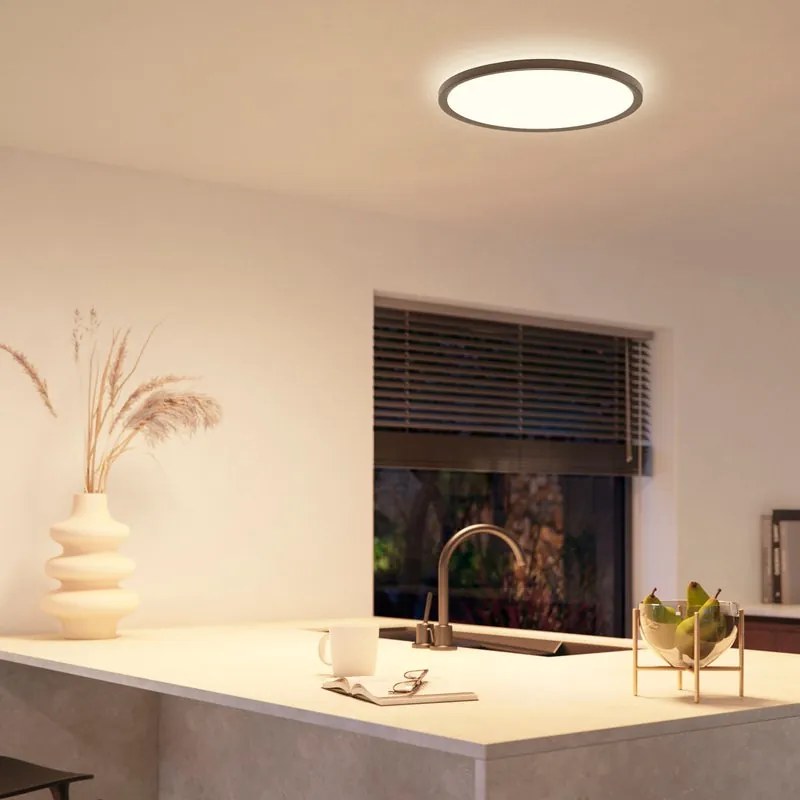 Plafoniera LED Tento Hue White  Panel round M b IP20 cct da bianco caldo a bianco freddo con regolazione di temperatura, 3000 lumen PHILIPS HUE