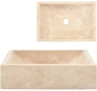 Lavello 45x30x12 cm Marmo Lucido Crema 142773