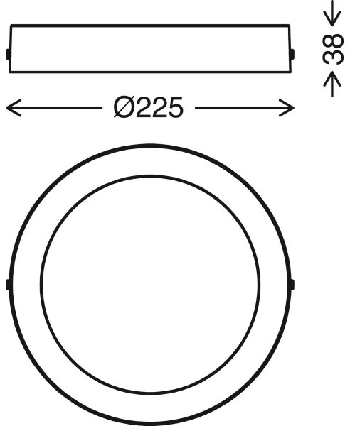 Telefunken 309506TF - Plafoniera dimmerabile RGBW LED/18W/230V Wi-Fi Tuya