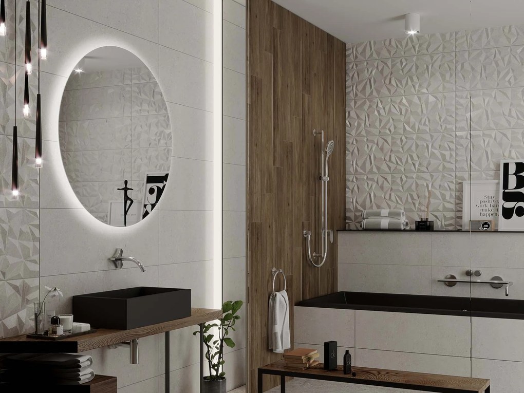 Specchio rotondo con illuminazione LED C3
