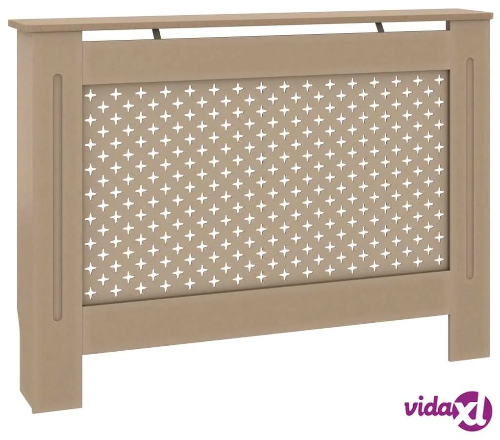 vidaXL Copertura per Radiatore 112x19x81,5 cm in MDF