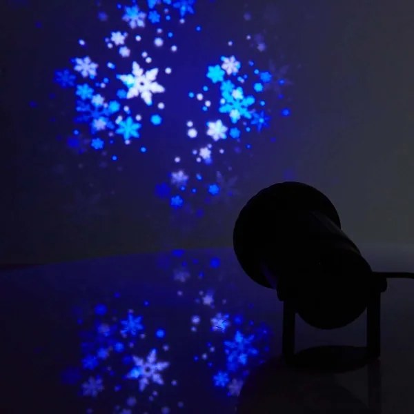 Nedis CLPR1 - Proiettore LED fiocchi di neve da esterno natalizio 5W/230V IP44