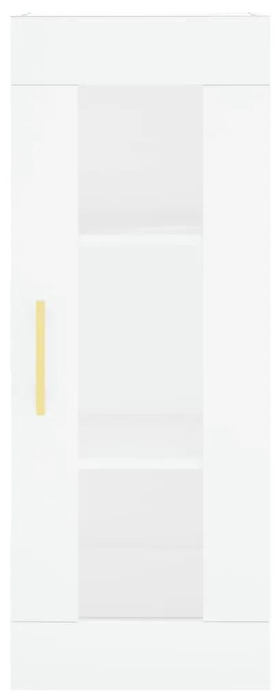 Credenza Bianca 34,5x34x180 cm in Legno Multistrato