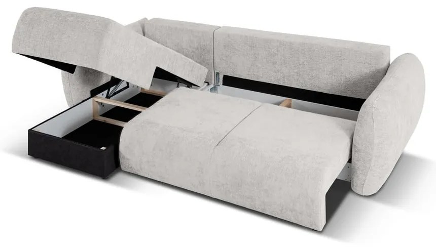 Divano angolare grigio chiaro (angolo sinistro) Matera - Cosmopolitan Design