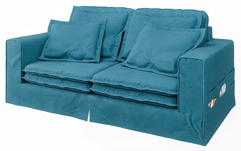 Divano azzurro 196 cm Nora – Ropez