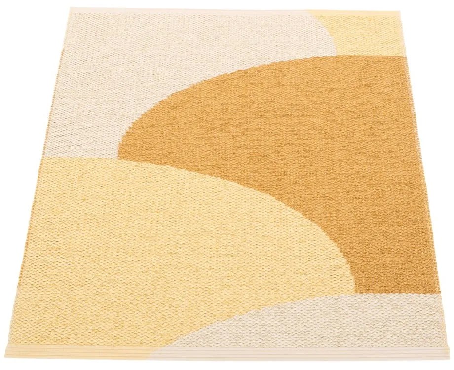 Tappeto da interno/esterno giallo ocra 70x90 cm Hill Ochre Pale Yellow – Pappelina