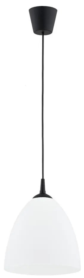 Lampadario a sospensione con filo LERA 1xE27/15W/230V nero