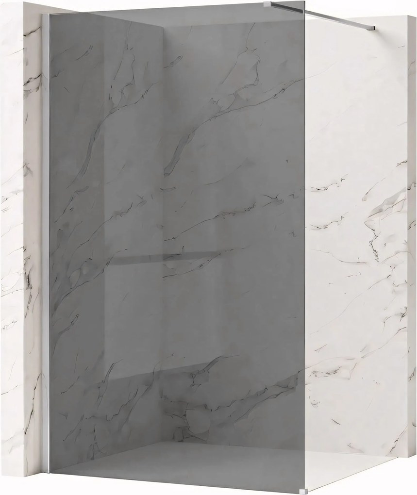 Parete doccia Rea Flexi Grey / Chrome 120