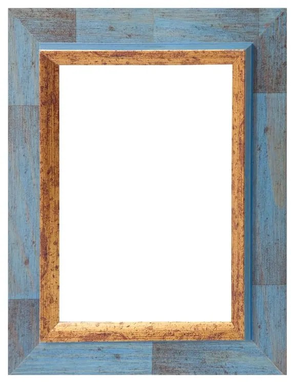 Cornice Firenze blu opaco per foto da 70x100 cm