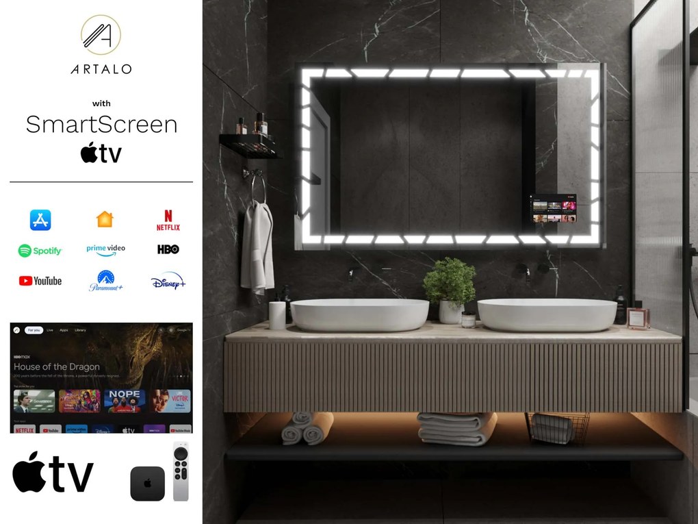 Specchio con LED illuminazione M21 premium