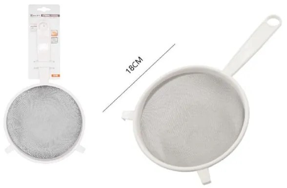 Trade Shop - Colino Setaccio Passino A Rete In Plastica Resina ø18cm Da Cucina Gancio 50544