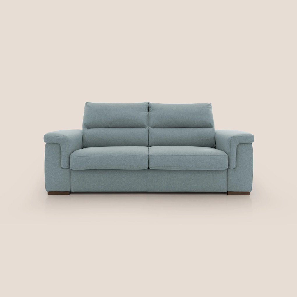 Magnolia divano letto con materasso alto 18 cm morbido schienale alto in tessuto smacchiabile T05 carta da zucchero