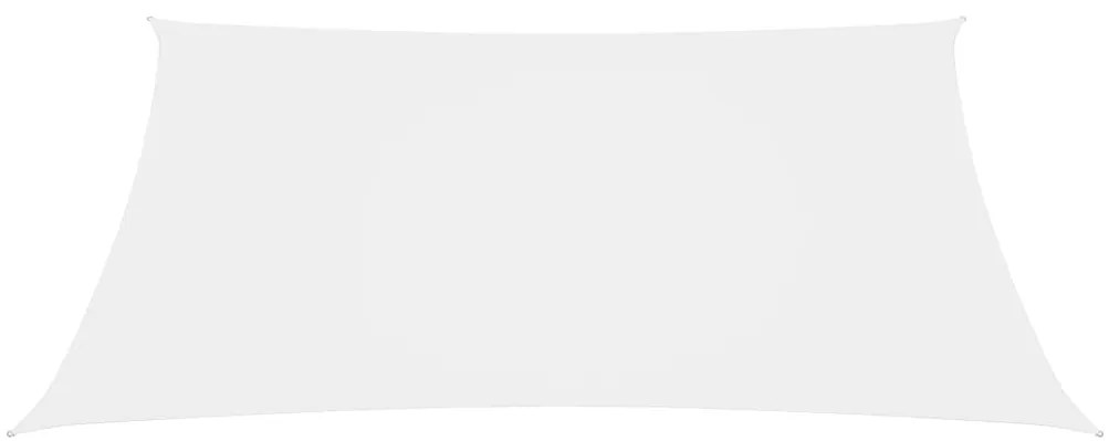 Parasole a Vela in Tessuto Oxford Rettangolare 3,5x5 m Bianco