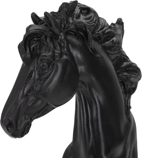 Cavallo Nero E Oro Cm 14X11X27