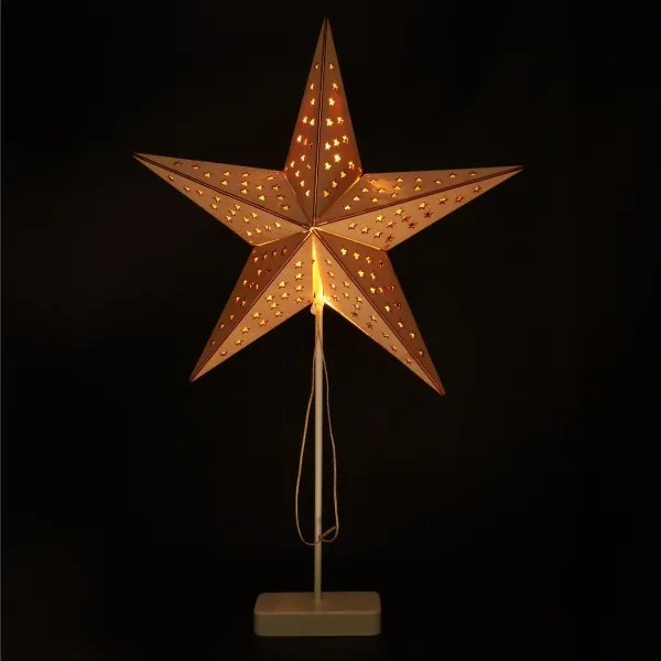 Brilagi - Decorazione natalizia a LED, stella 62x40 cm, alimentazione 3xAA