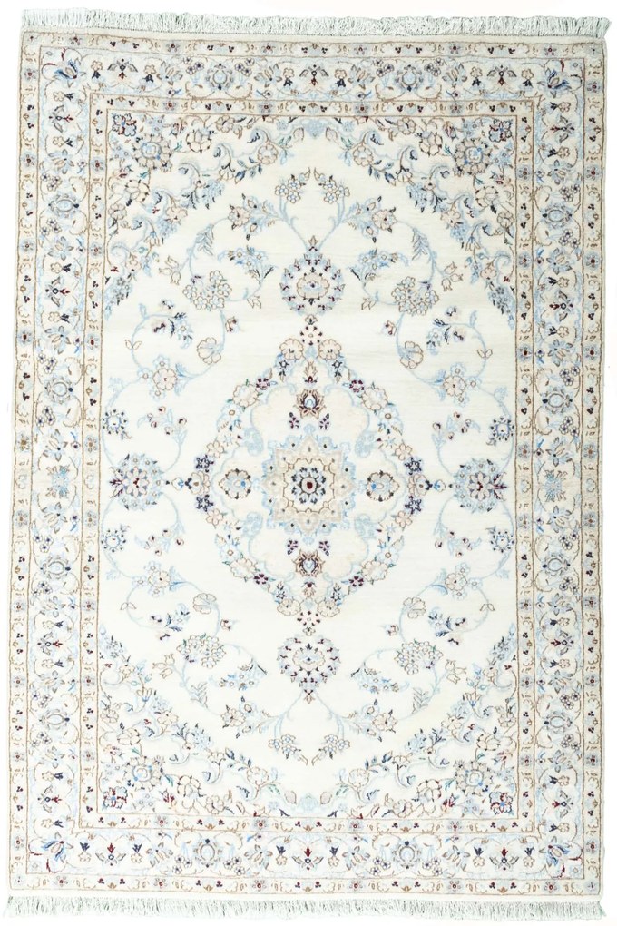 Nain Tappeto persiano 140 x 100 Beige (Iran) Annodato A Mano