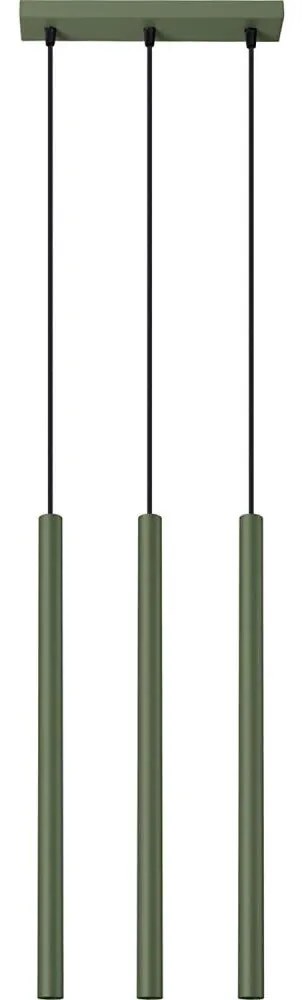Sollux SL.1520 - Lampadario a sospensione con filo PASTELO 3xG9/8W/230V verde