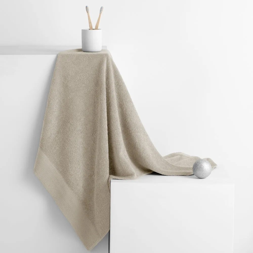 Set di asciugamani per viso e corpo tipo terry beige in cotone 10 pz Amari – Restilo