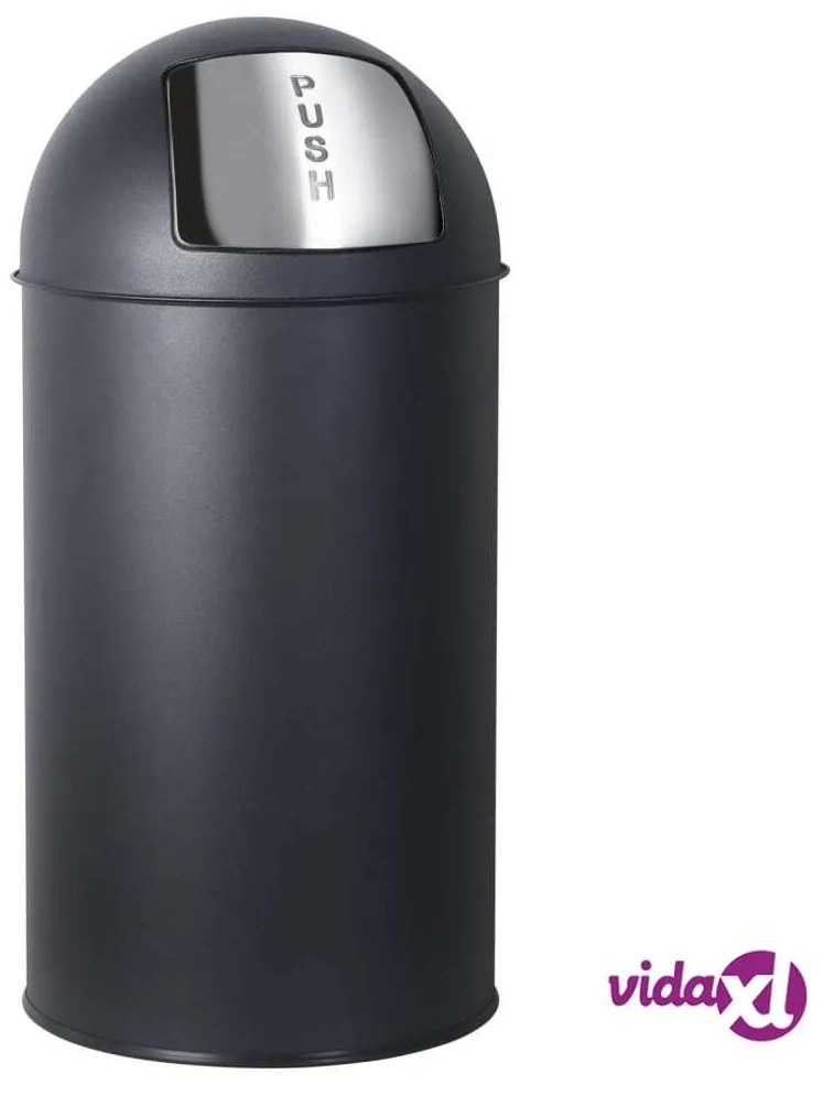 Practo Home Pattumiera Retro 35 L Nero Opaco