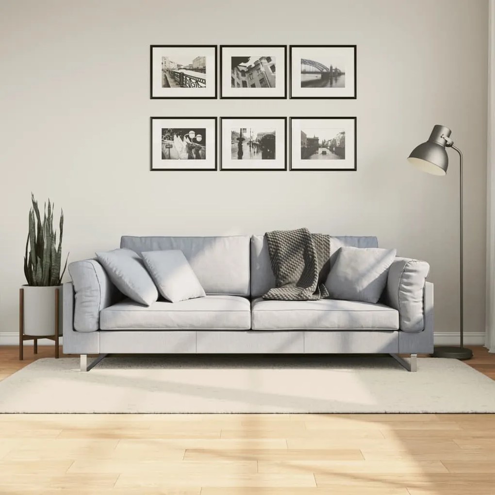 Tappeto A Pelo Lucido Lungo Istan Effetto Crema 100x200 Cm /