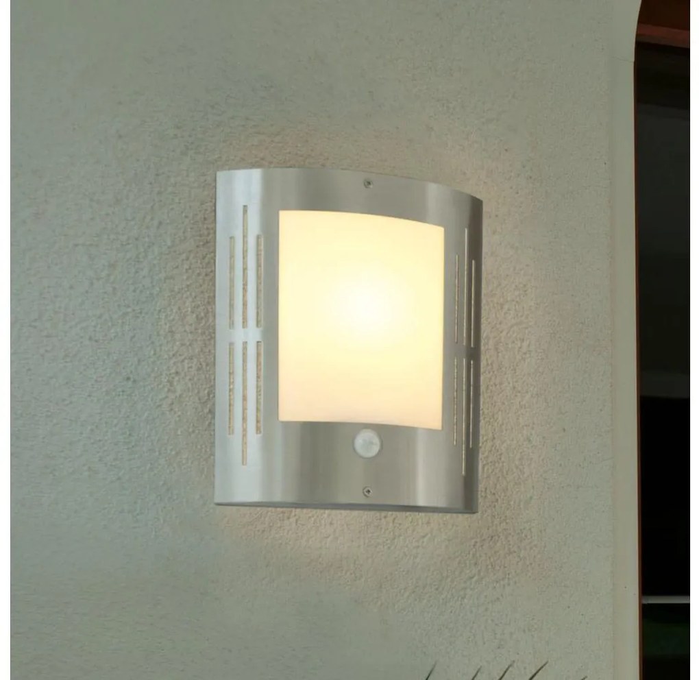 EGLO 88144 - Applique da esterno con sensore CITY 1xE27/15W