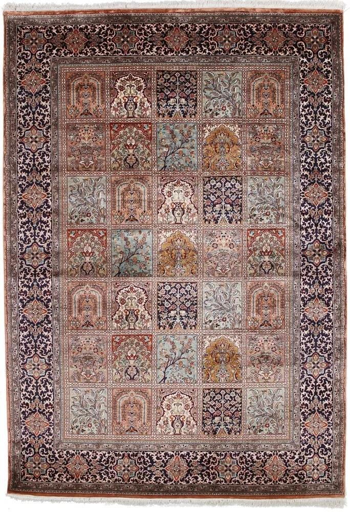 Cashmere Silk Tappeto orientale 150x220 (Indian) Annodato A Mano