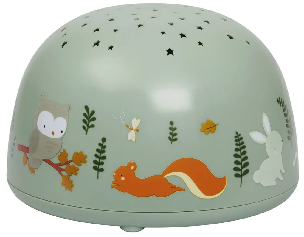 A Little Lovely Company - lampada con proiettore - amici del bosco