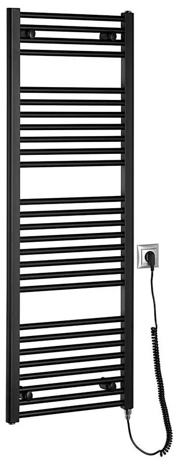 Aqualine - Bagno elettrico radiatore DIRECT-E 400W/230V 132 cm opaco nero