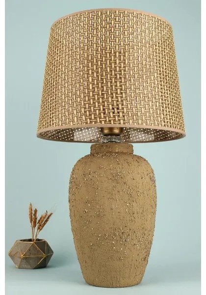 Lampada da tavolo RAMZES 1xE27/40W/230V marrone