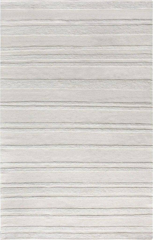 NECTOR - tappeto in lana avorio con decoro