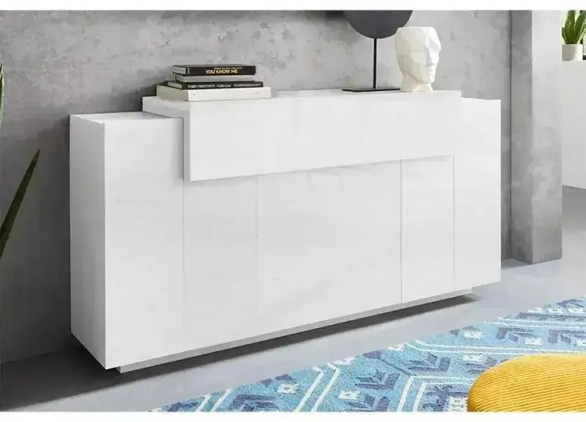 Credenza CORO 3 Ante Bianco Laccato 160cm - Dimensioni: 60 x 45 x 85,6 cm