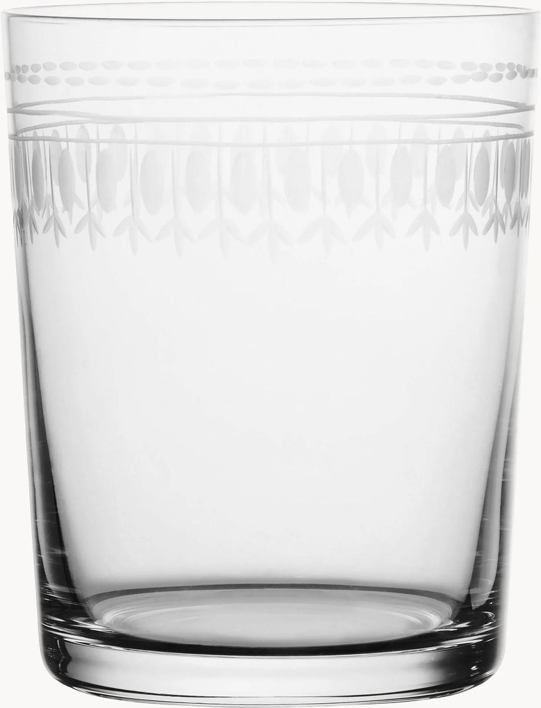 Set di 4 bicchieri in cristallo soffiato Ovals