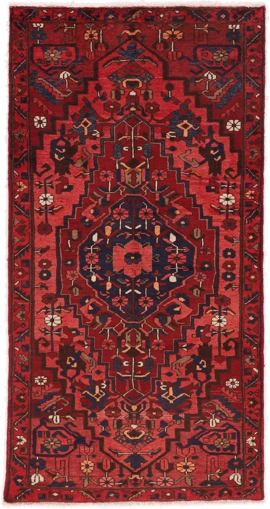 Hamedan Tappeto 100 x 200 (Iran) Annodato A Mano