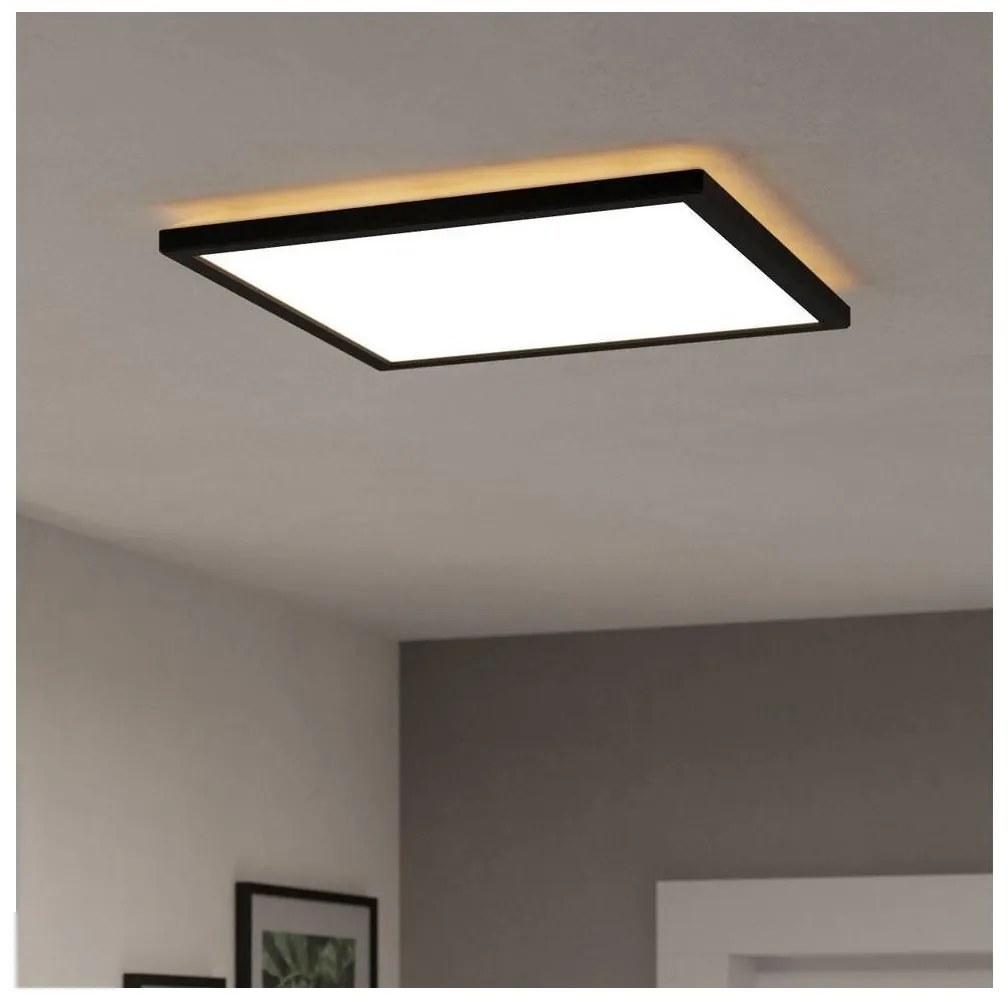 Eglo 901443 -Plafoniera LED da esterno ROVITO 17,6W/230V 39x39 cm IP44 nero