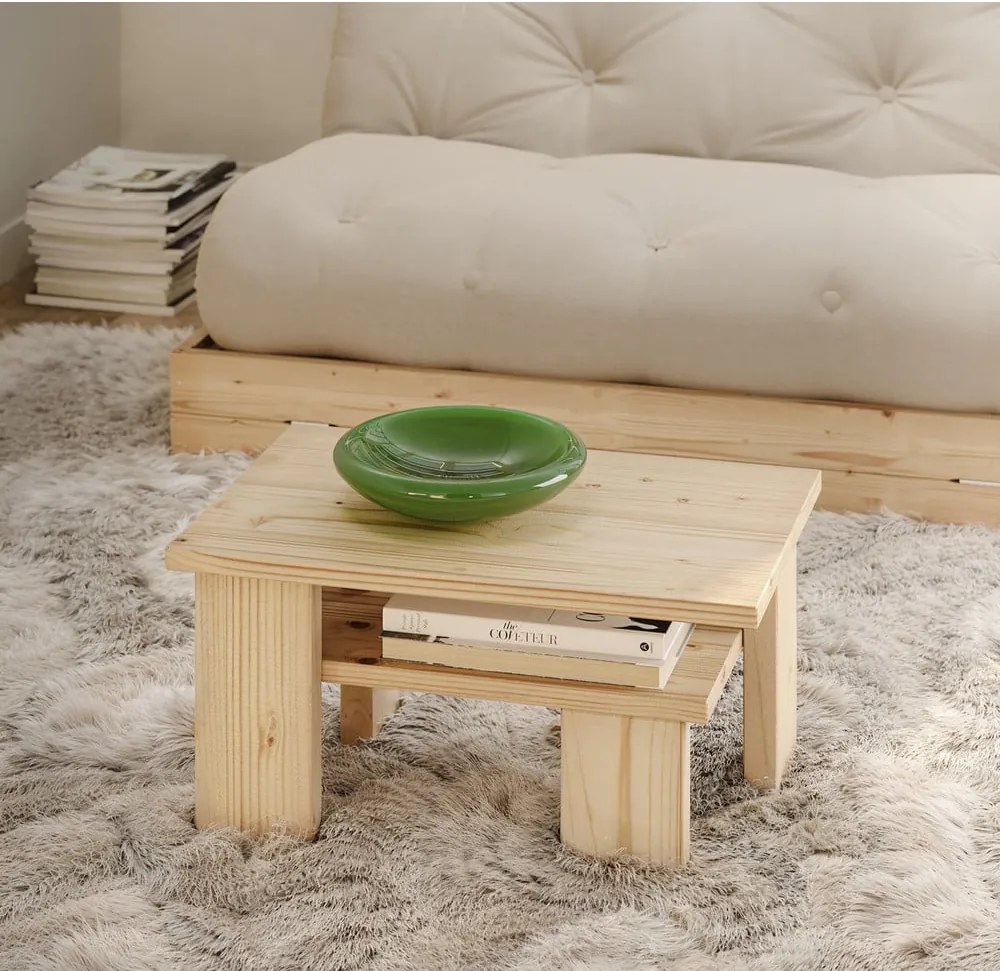Tavolino da salotto di colore naturale in pino massiccio 45x68 cm Japan – Karup Design