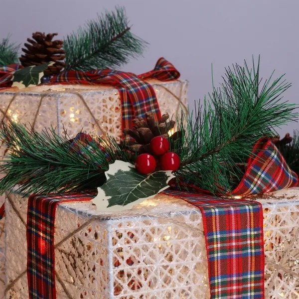 Brilagi - Set da 3 decorazioni natalizie da esterno LED/230V IP44, perfette come regalo