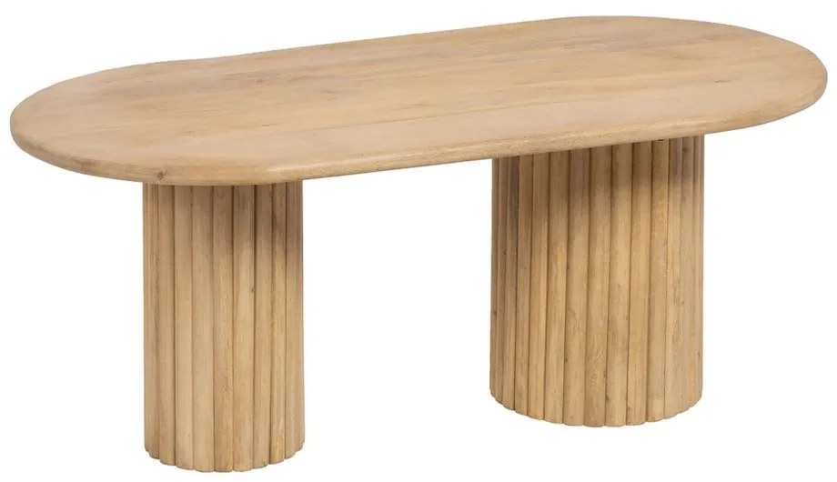 Tavolino in legno di mango in colore naturale 60x120 cm Montmartre - Ixia