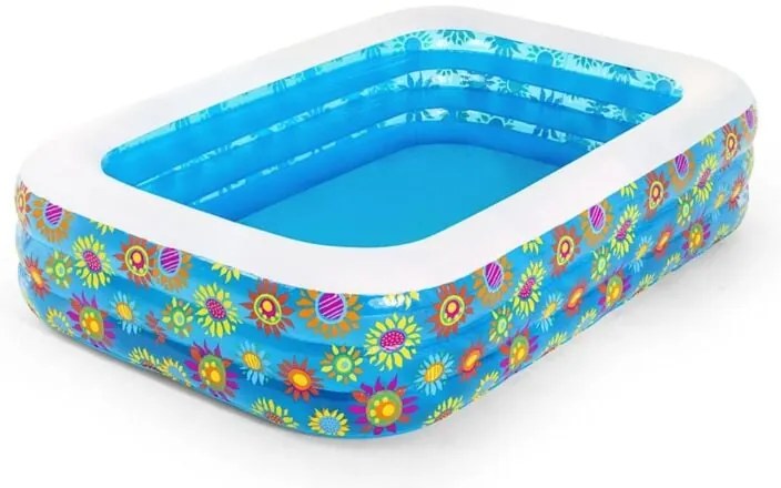 Bestway - Piscina Gonfiabile per Bambini Blu 229x152x56 cm